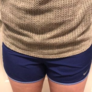 Royal Blue Nike Shorts, light blue trim